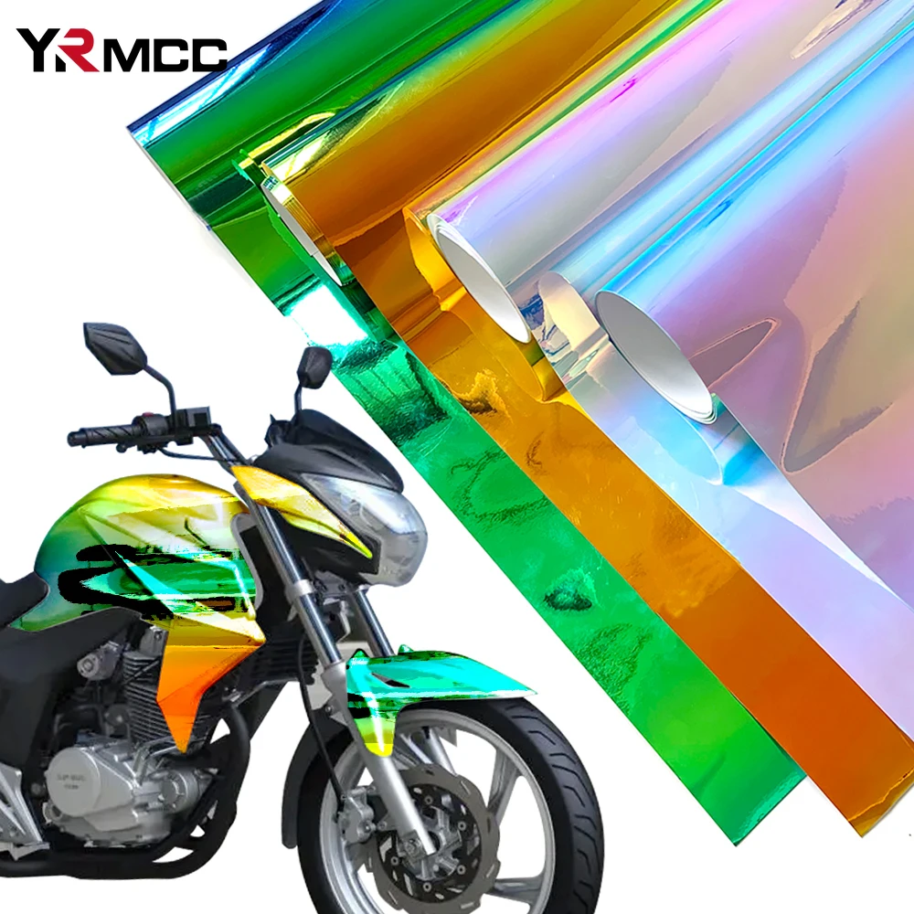 Car Wrap Films Colorful Technology Waterproof Chameleon Holographic Rainbow Film 135cm Chameleon Car Stickers Auto Accessories