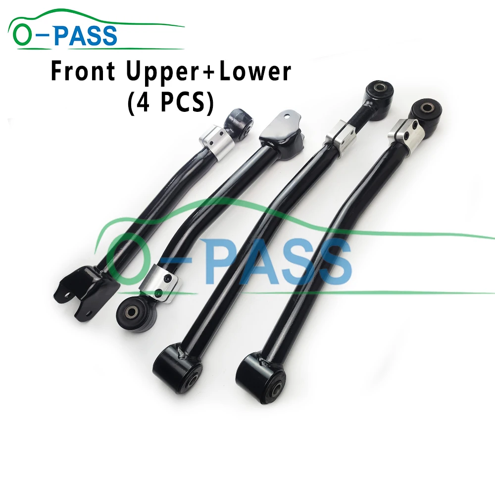 4 Pieces Adjustable Control arm For Jeep Wrangler JL 4x4 Suv 2018- 68277341AB 68250242AA 68460069AA 68247741AA