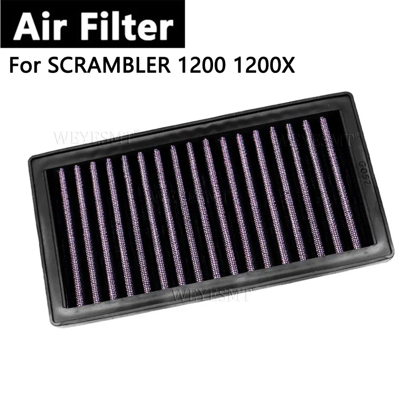 For TRIUMPH SCRAMBLER 1200 1200X 1200XC 1200XE 2019 -2026 Motorcycle Air Filter Intake Cleaner Air Element Cleaner