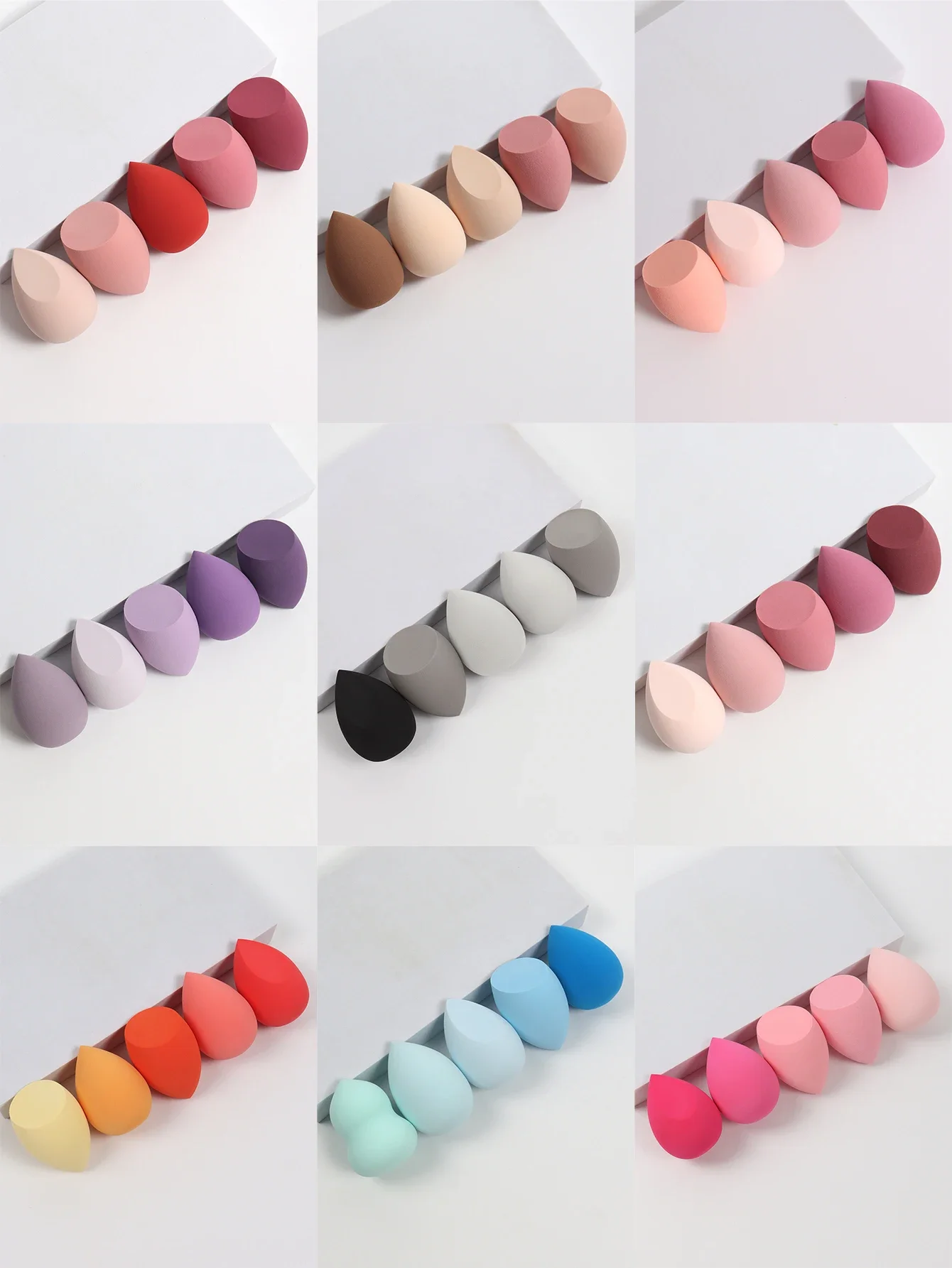 

5 Bags of Beauty Eggs Makeup Sponge (Beauty Egg), Foundation Make-Up Mixed Beauty Sponge, Flawless Liquid, Cream and Powder, Mu