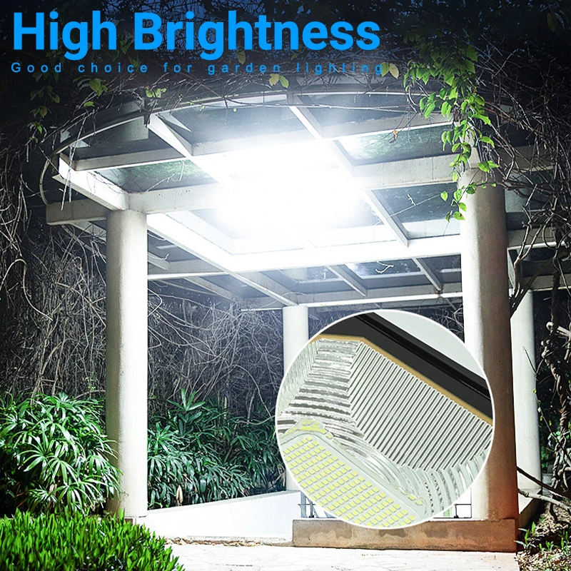 200w Solar Reflector Solar Spotlights LED Light 5M Cord Outdoor Garden Remote Control Waterproof Flood Light Led Wall Lamp