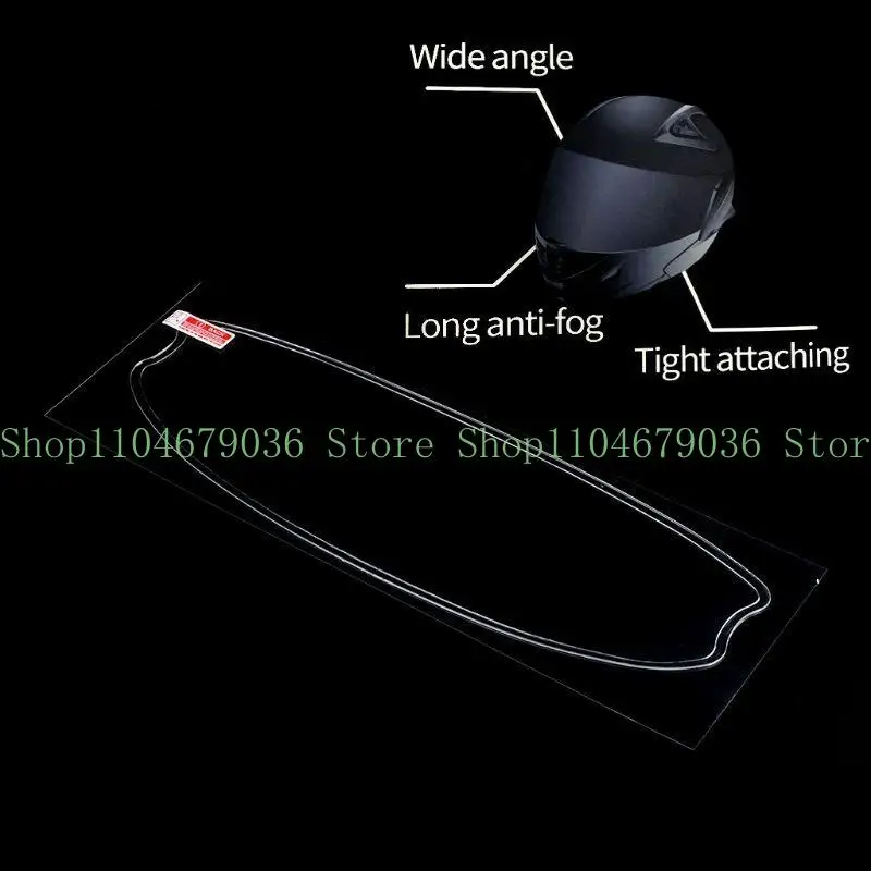 

652F Motorcycle Helmet Film Rainproof Fog Resistant Helmet Visor Riding Safety