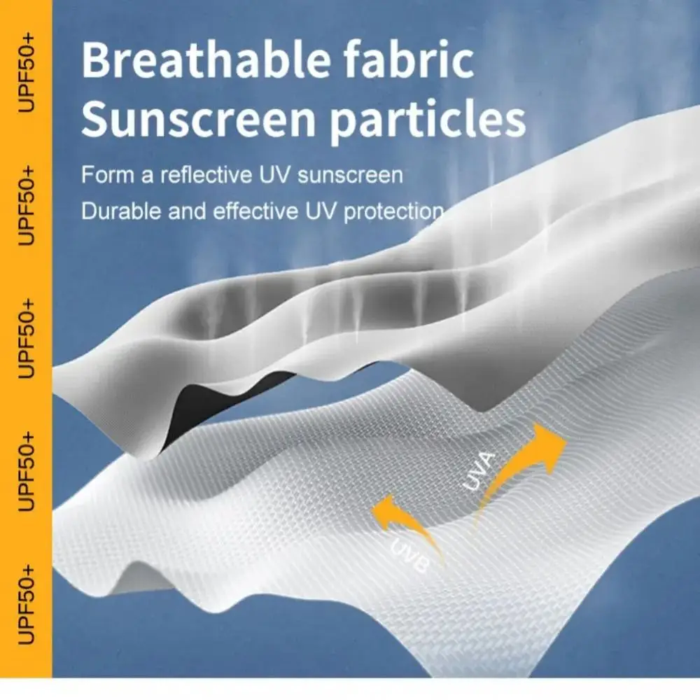 2 pezzi maniche per protezione solare in seta di ghiaccio elastiche protezioni per le braccia sportive da uomo ad asciugatura rapida copertura per maniche rinfrescanti traspirante che assorbe il sudore