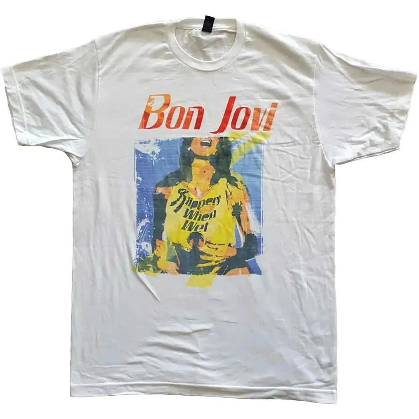 2026 Hard Rock Band Bon Jovi Classic Album Poster Graphic Print T-Shirt Oversize Men Women Cotton Streetwear Harajuku Wind Tee