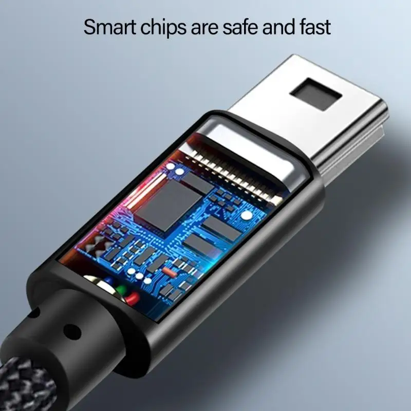 Long Mini USB 2.0 Cable Charging Cable for Efficient Charging & Data Transfer  - view 3