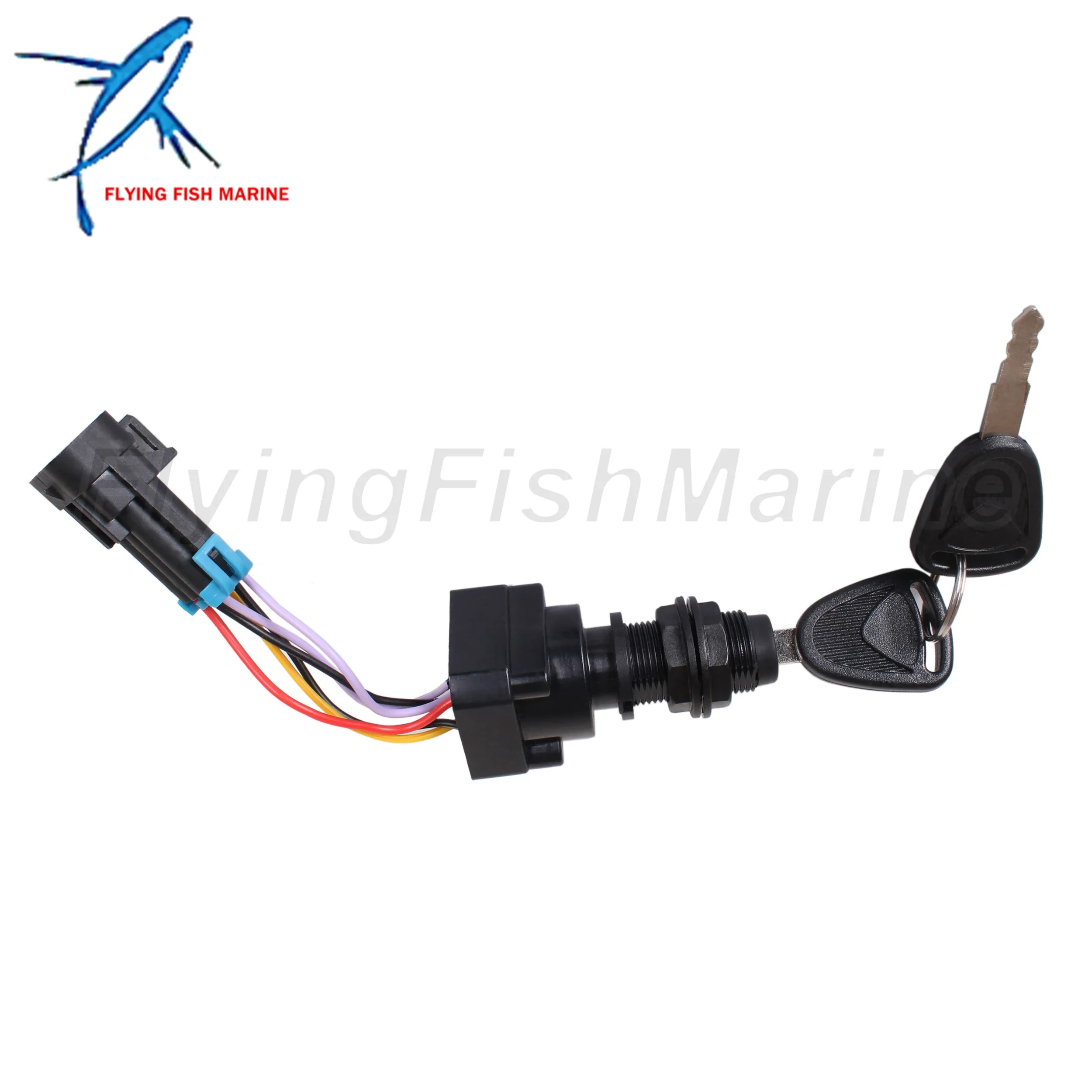 87-893353A03 Ignition Key Switch for Mercury Mercruiser Quicksilver Mariner, 4 Position Outboard Engine