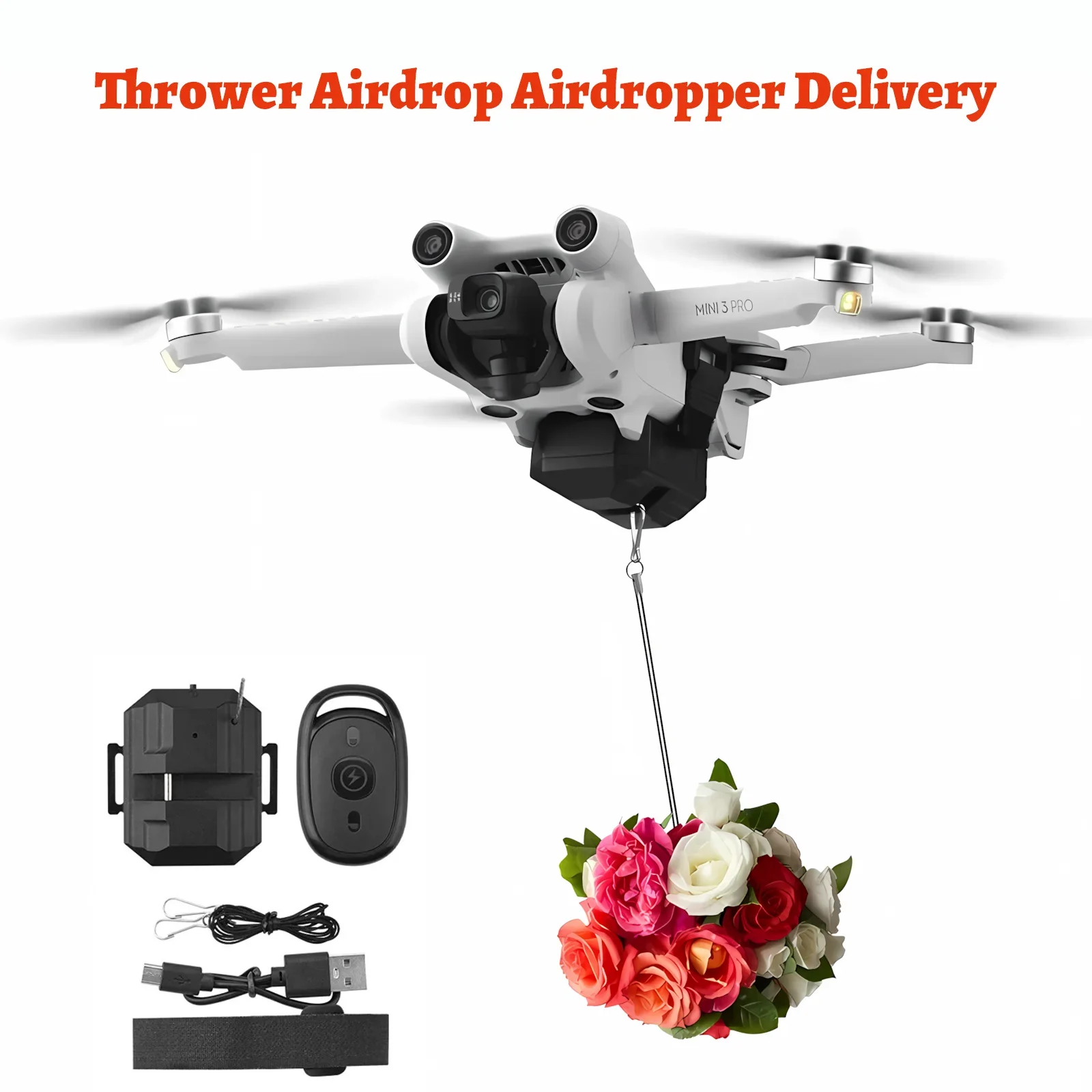 Universele Airdrop Release Payload Delivery System voor DJI Mini 4/3 Pro Air 3S Mavic 3 Air 2S Mavic Air 2 Drone Accessoires