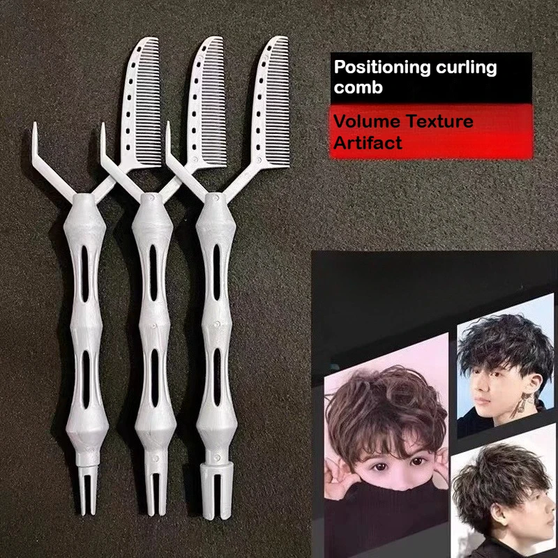 

3 pcs New Fashion Positioning Perm Combs For Barber Shop Professional Women Man Hairdressing DIY Hair Curling Positioning Tools