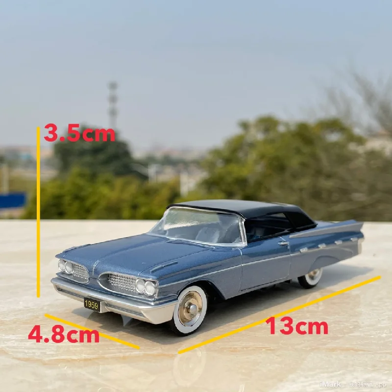 1:43 Scale Diecast Alloy 1959 Hardtop Convertible Classic Retro Car Model Metal Toy Vintage Vehicle Gift Fans Collection Display