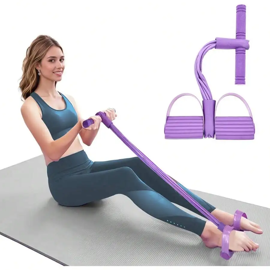 

1pc Elastic Yoga Stretch Strap Resistance Band, Shaping & Fitness Tool, Multi-Functional Stretching Trainer For Legs, Suitable F