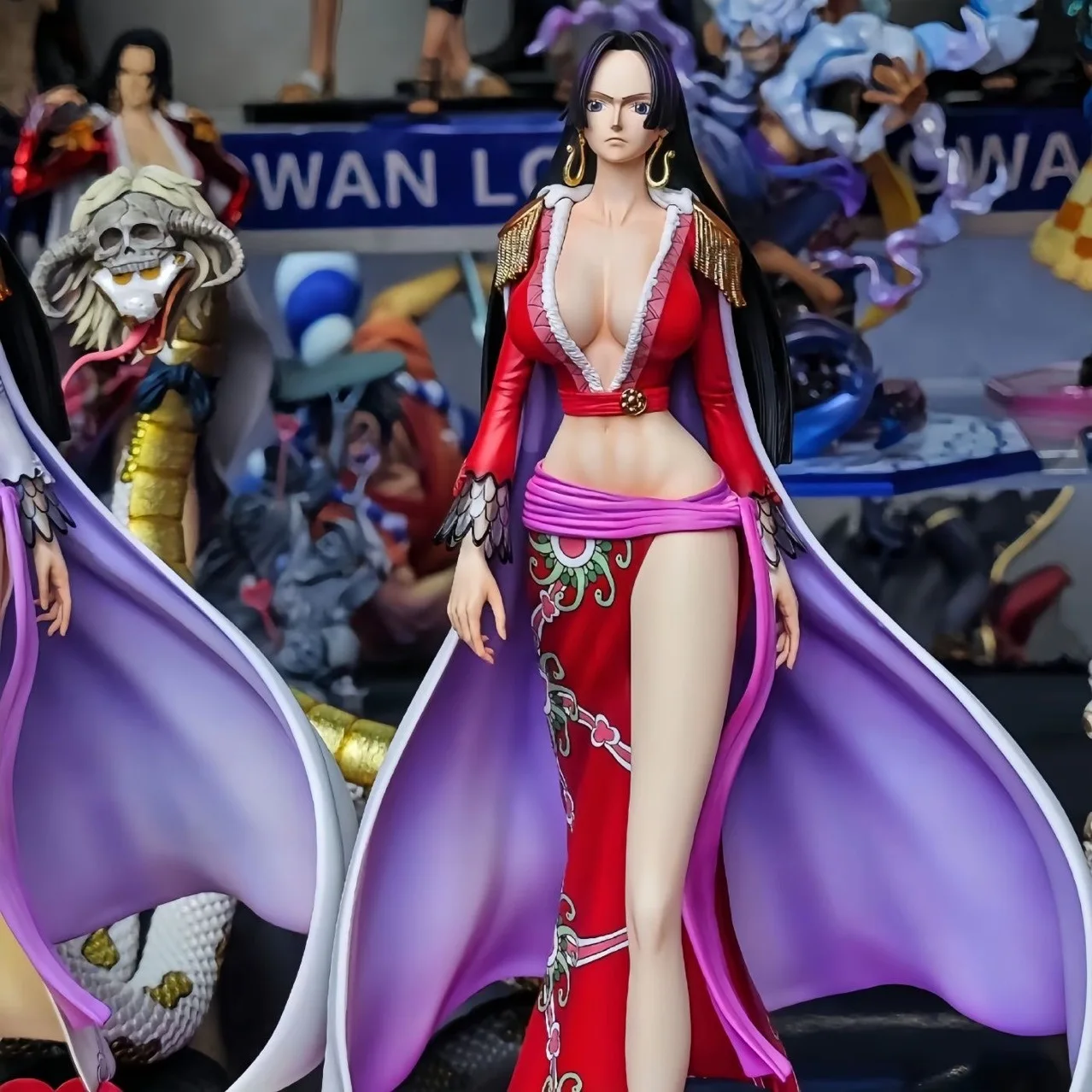 One Piece Boa Hancock Anime Figure Peripheral Hancock Figurine Statue Model Collection Ornament Desktop Sexy Girl Adult Toy Gift