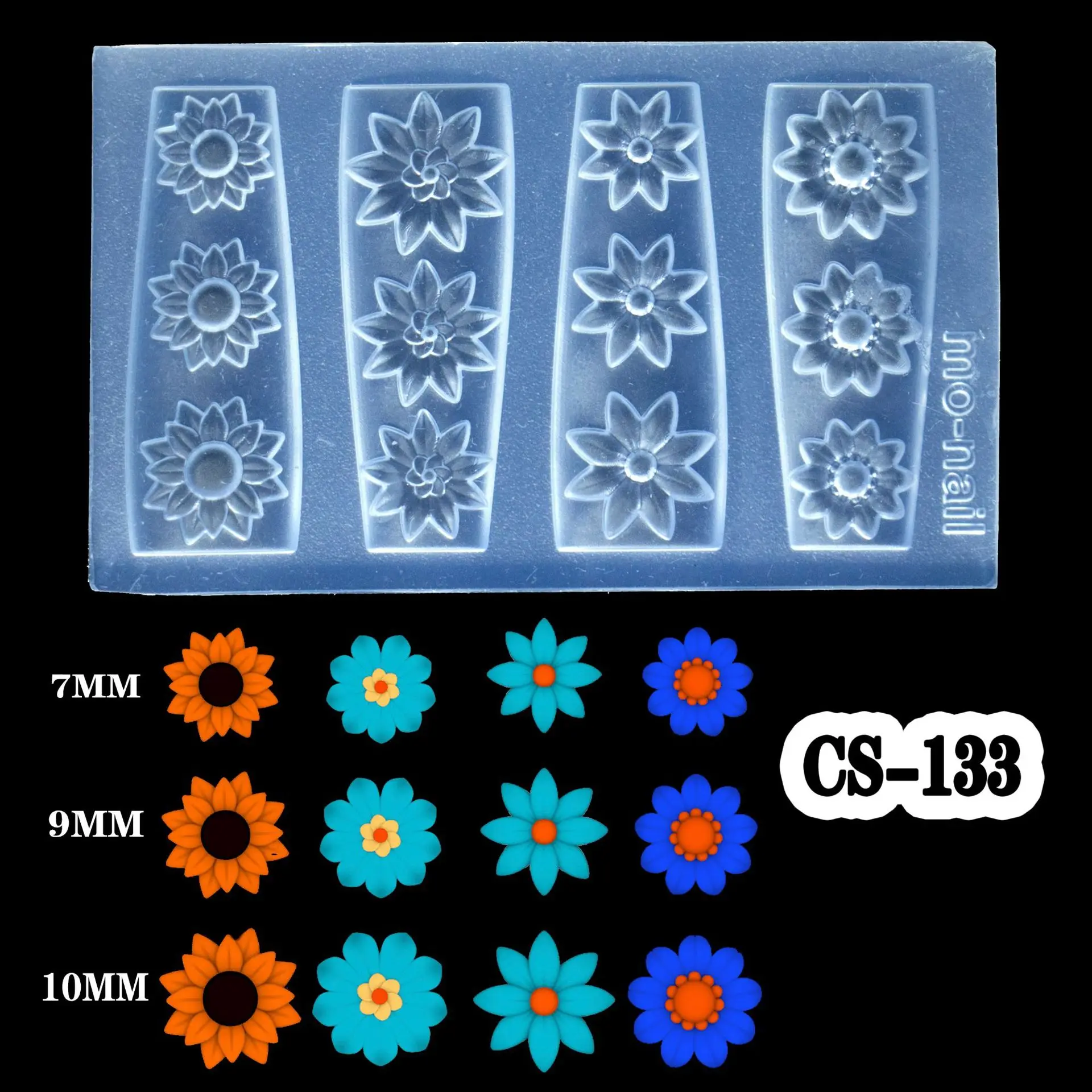 

Nail Art 3D Silicone Engraving Mold Acrylic Template Lotus roses plums bamboos orchids dragons phoenixes spirit snakes DIY Tools