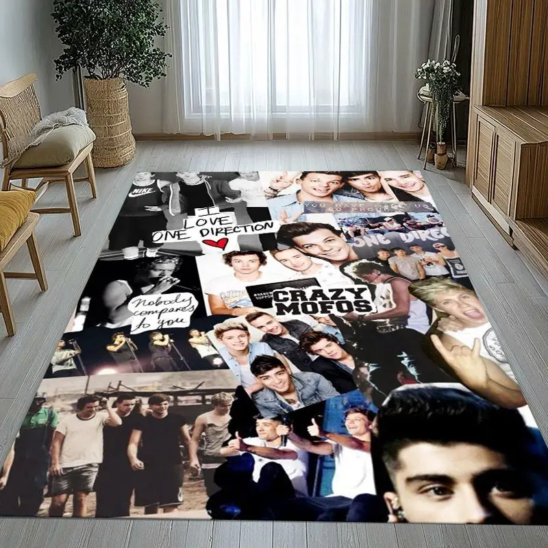 Fashion One D-Direction Boy Band Area Rug,Soft Non-Slip Carpet Mat for Living Room Bedroom Playroom,Sofa Floor Rug,Home Decor