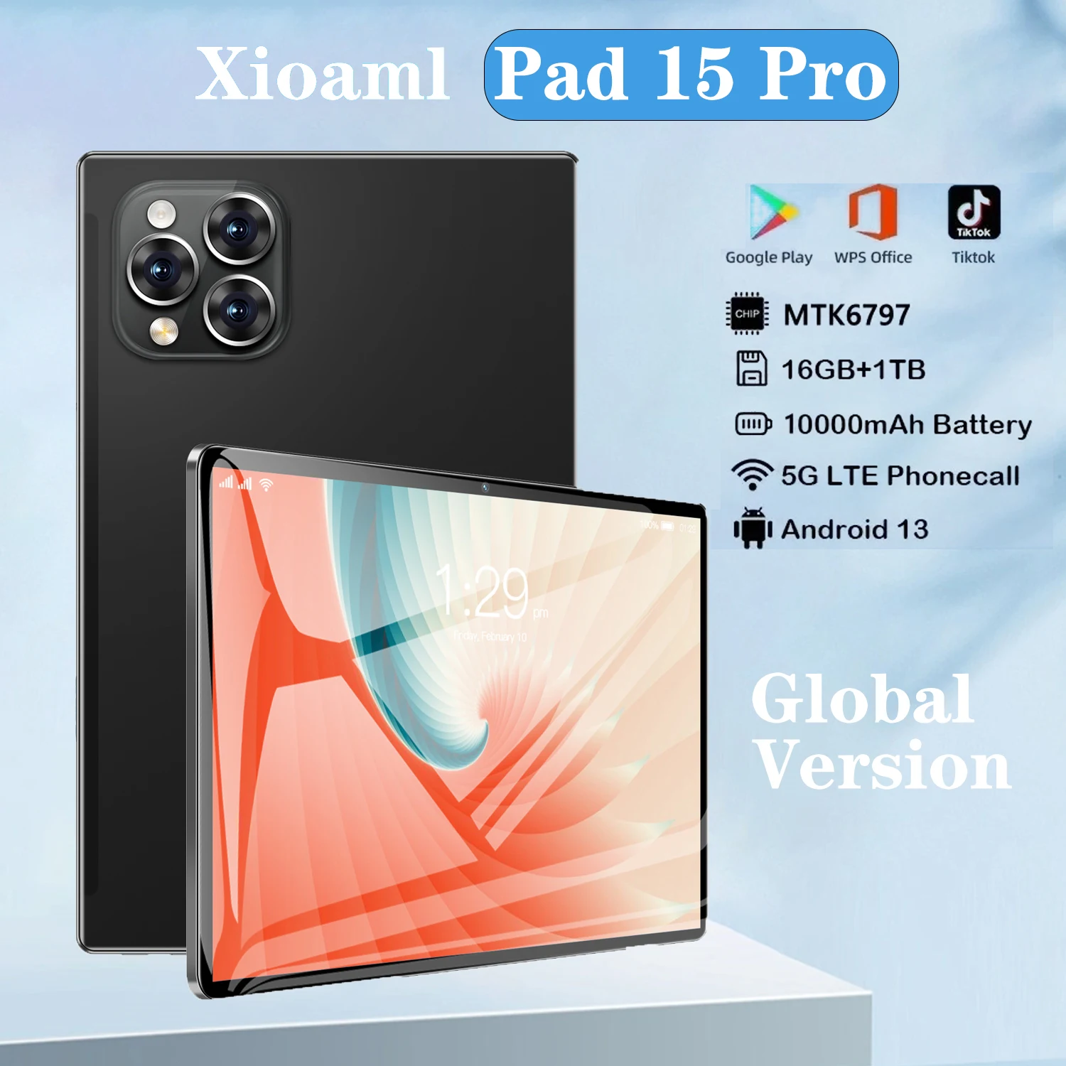 2024 Global Version Origin Xioami Pad 15 Pro Tablet Android13 11 Inch 16GB 1TB 5G Dual SIM Phone Call GPS Bluetooth WiFi Tablets