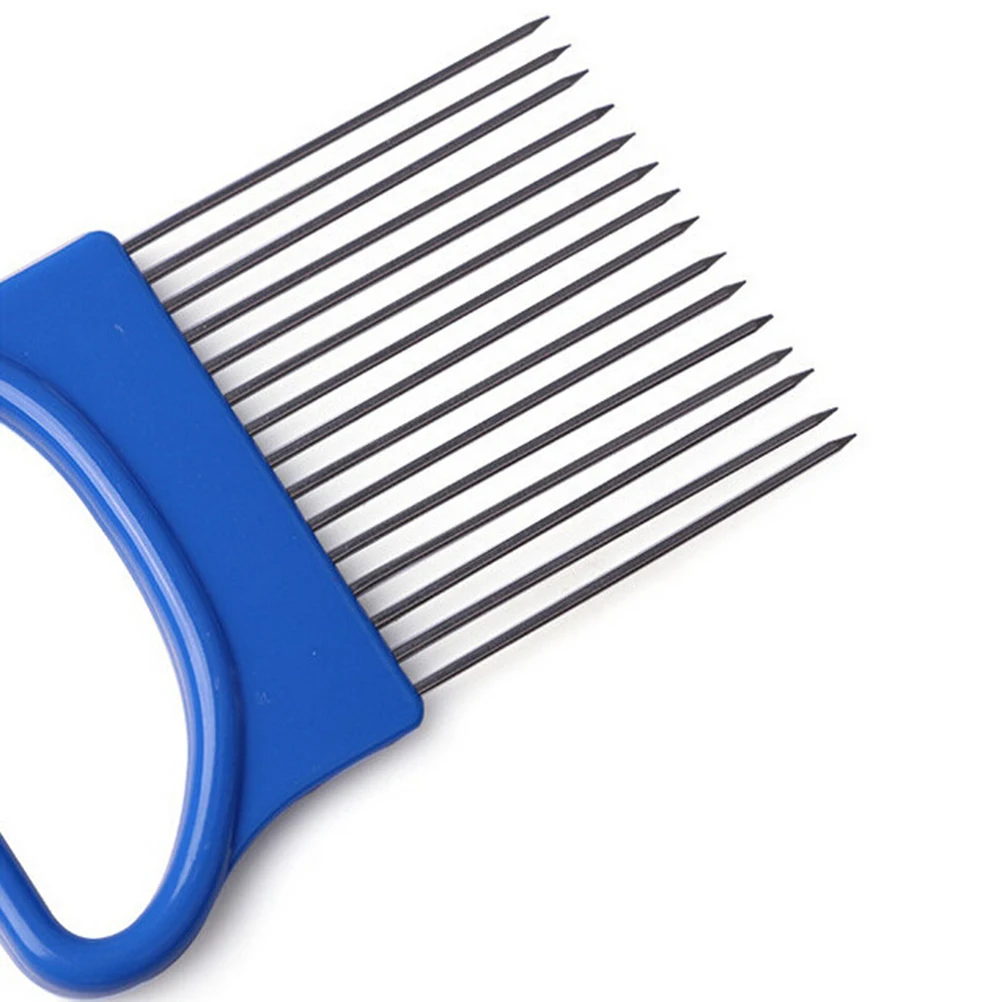 

Stainless Steel Onion Holder Kitchen Tool For Slicing Garlic Peeling Vegetable Fruit Prep Cooking Accessory Onion Fork