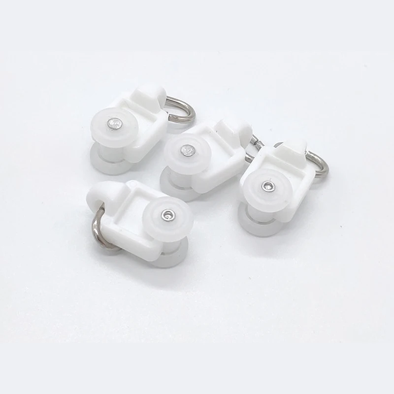 50/100pcs  Curtain Track Sliding Runners Carrier Rollers For Straight  Curtain Wheel Rail Track Accessories