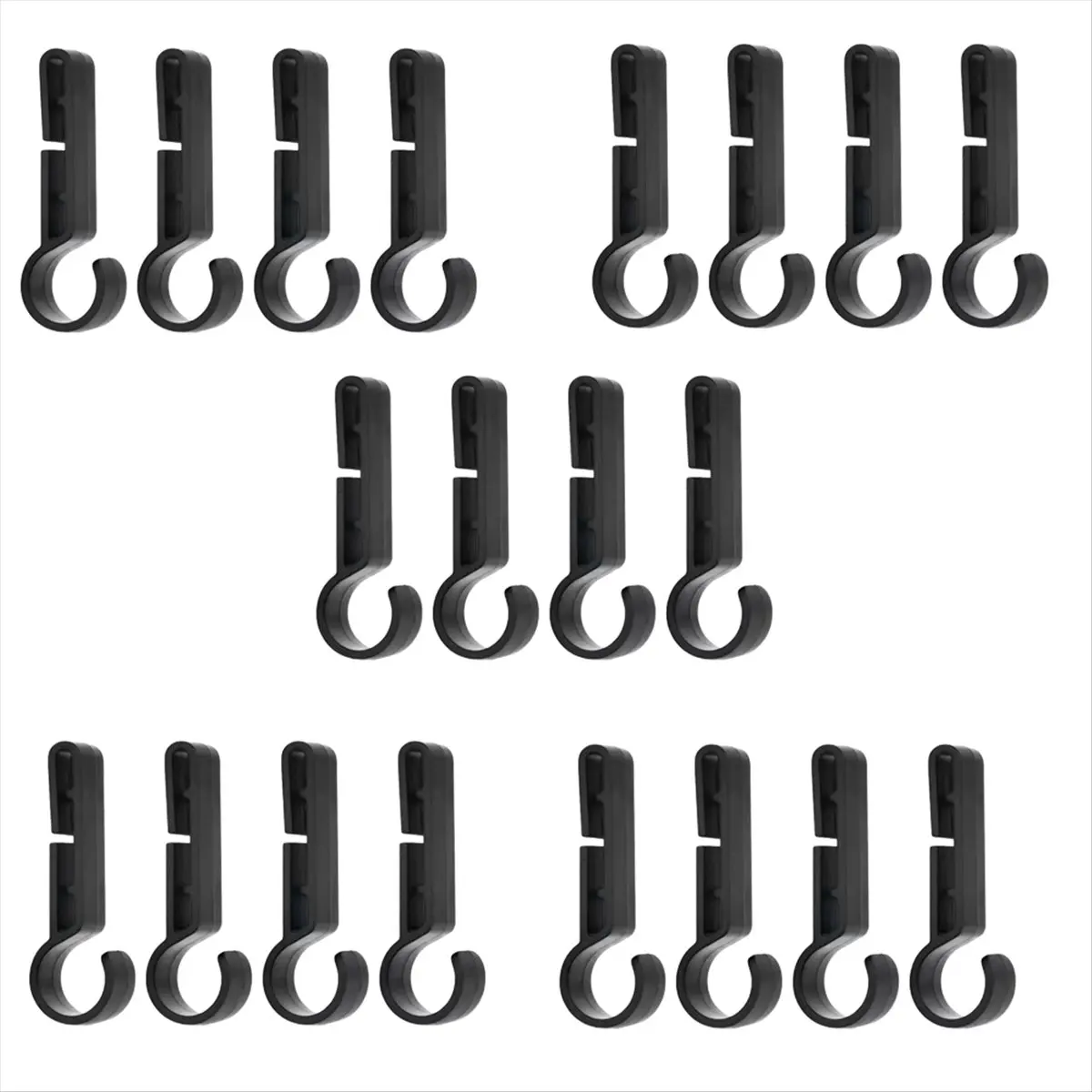 ABNP Helmet Clip, Hard Hat, Headlight Buckle Clip, Non-Slip Headband Clip, and Stable Clip Hook, Outdoor 20 Pieces