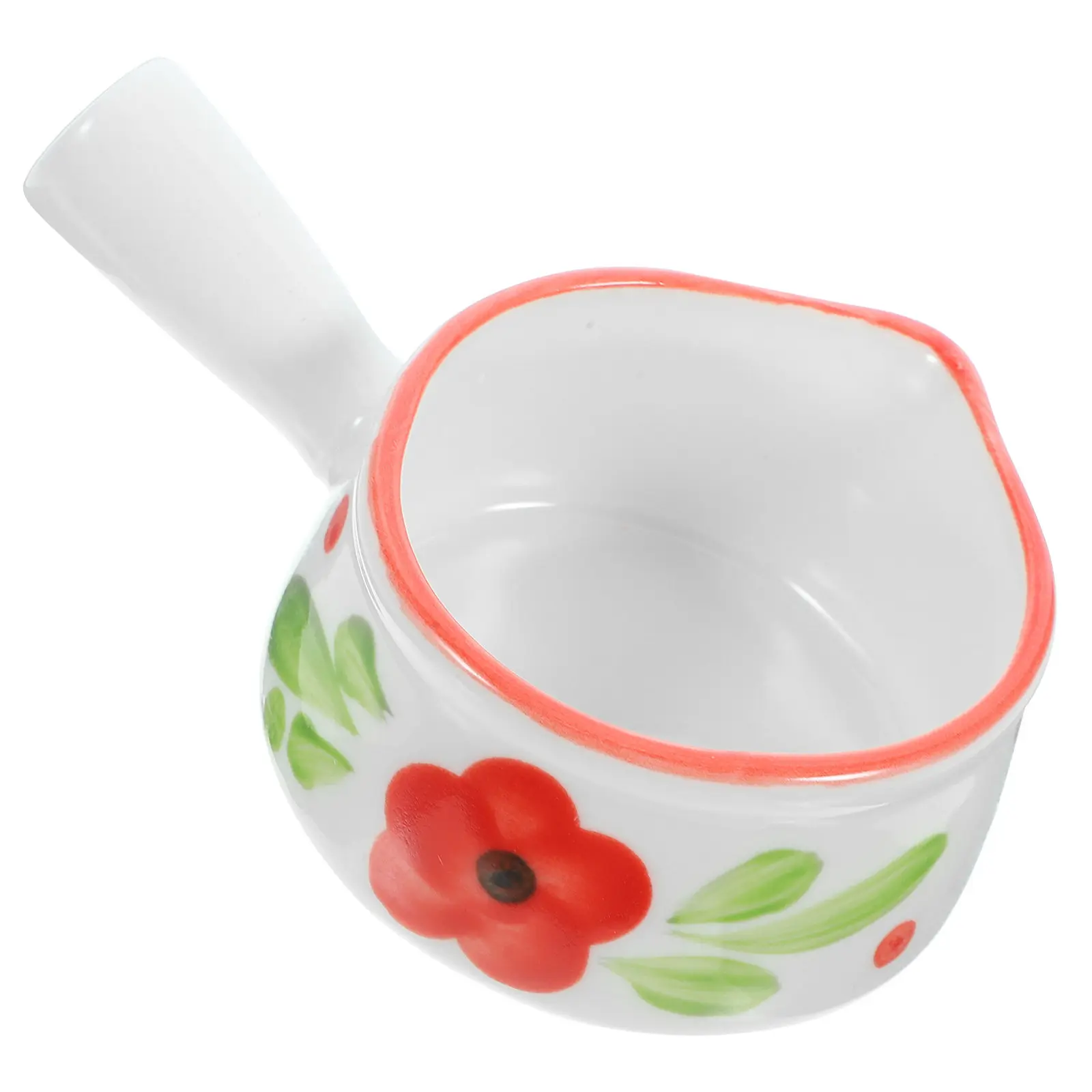 Stylish Ceramic Milk Jug Non-Fading Surface Fine Craftsmanship Ideal for Restaurant Dessert Holding Tableware Supply