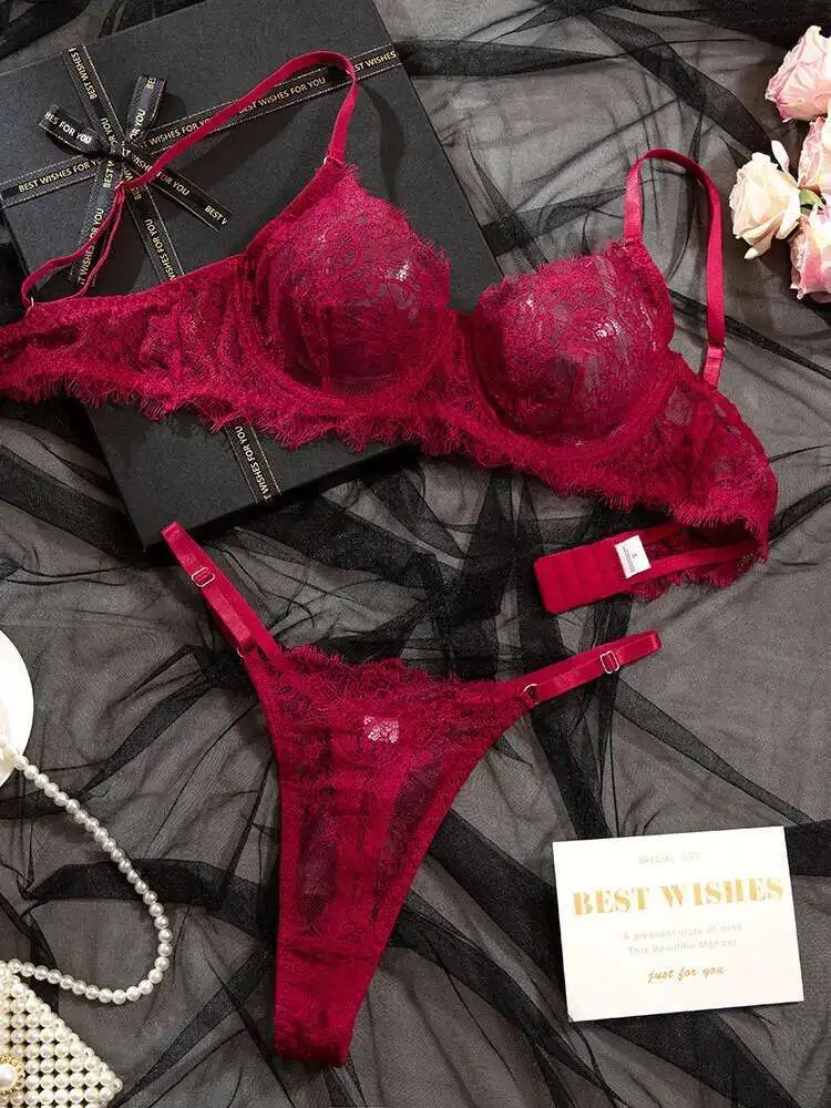 セクシーなソリッドカラーのレースメッシュフラワープリントビキニ背中の開いたディープ V サスペンダーノースリーブビキニ純粋な欲望チャーミングエレガント 9E6F