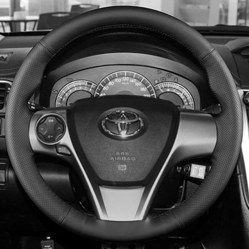 Car Steering Wheel Cover For Toyota Venza Camry 2012-2015 Car Accessories Interiors Customized DIY Original Steering Wheel Braid