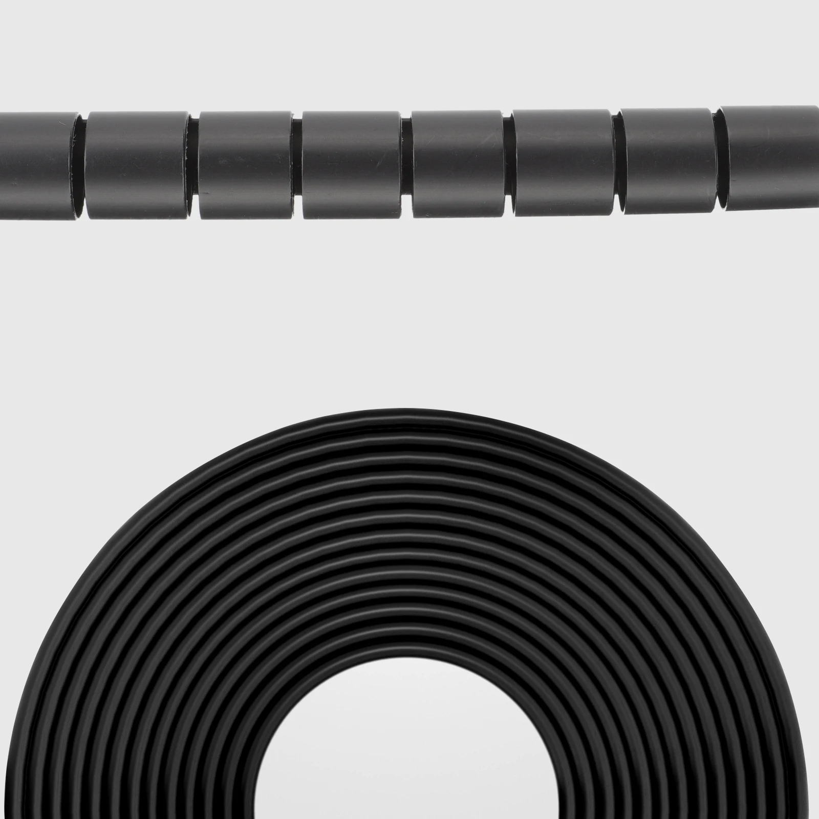 

Spiral Wrap Cord Helix Holder Black Sleeve Flexible Covered Cable Tube ganizer Coiled Tube Spiral Wire Management Pipe