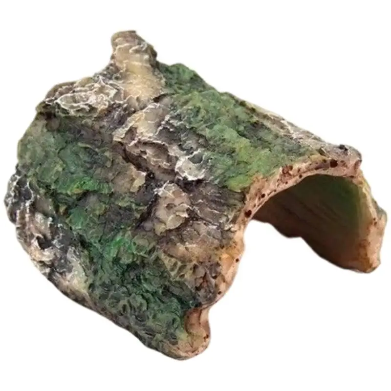 E8BD Habitat Schildkröten-Badeplatte mit sanfter Rinde für sicheres Klettern und Einweichen