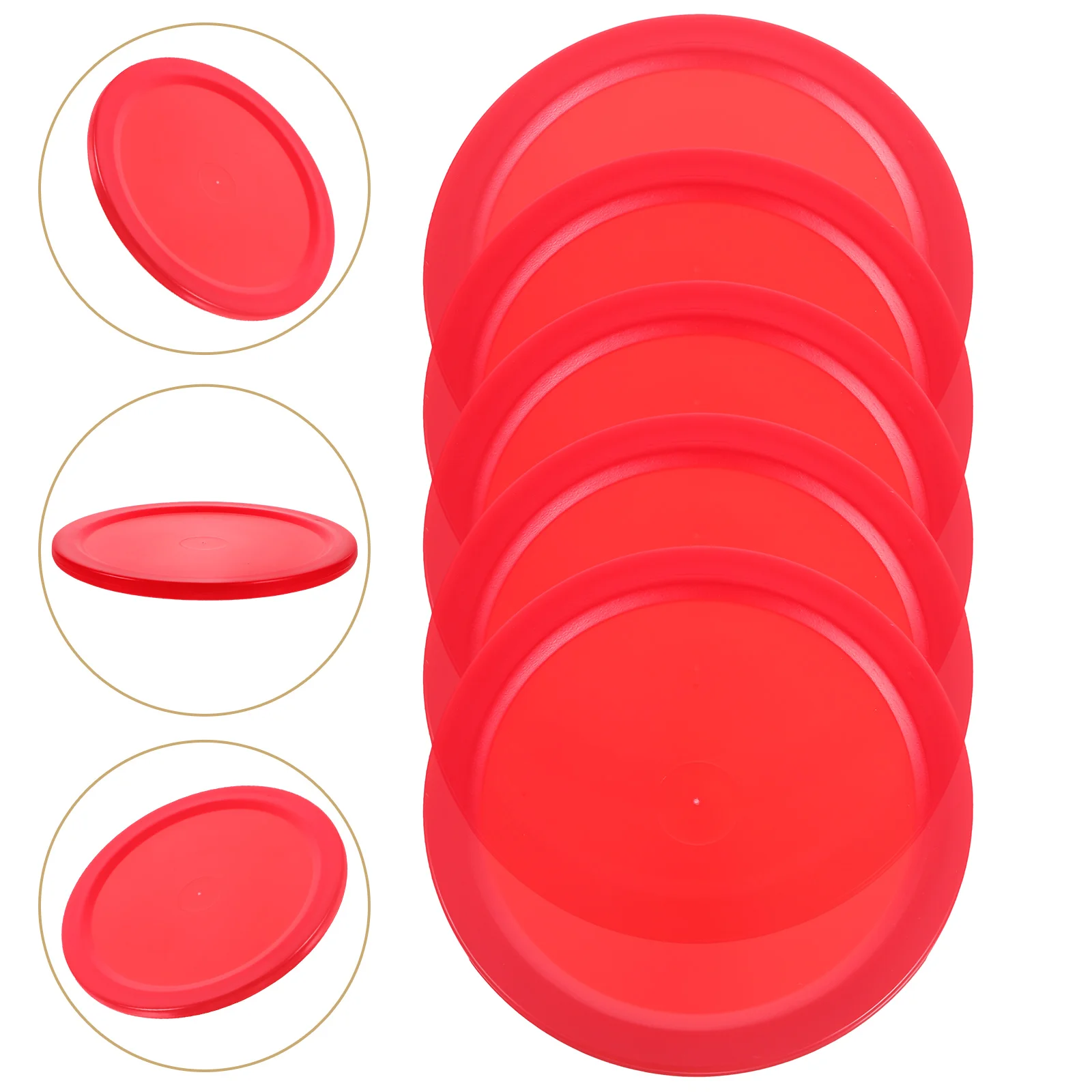 

5 Pcs Indoor Hockey Pucks Equipment Accessories Replacement Round Table Air Student