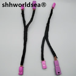 shhworldsea 4Pin Y type Ambient Light Plug Terminal New X5 Ambient Light Transfer Plug for BMW Ambient Light Plug 4p 9277165-01