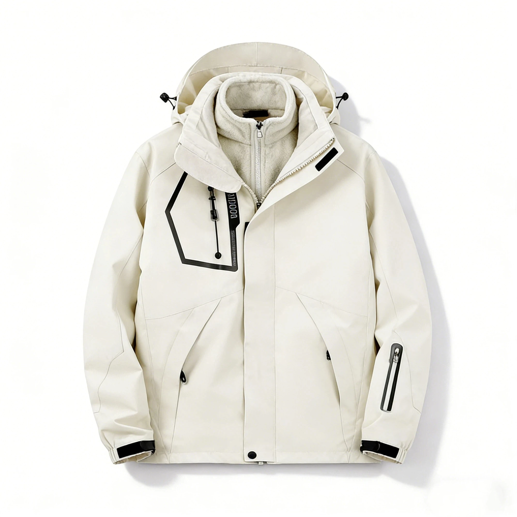 

Мужская куртка 3 в 1, съемная флисовая ветрозащитная водонепроницаемая зимняя куртка, уличная лыжная куртка с капюшоном, унисекс, походный костюм