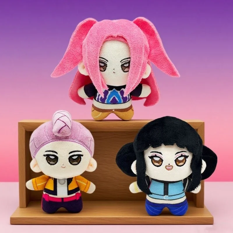 

Hot 10cm Demon Hunters Rumi Mira Zoey Cotton Doll Body Dress Up Clothing Cute Soft Toy Anime Model Figures Fans Collection Gifts