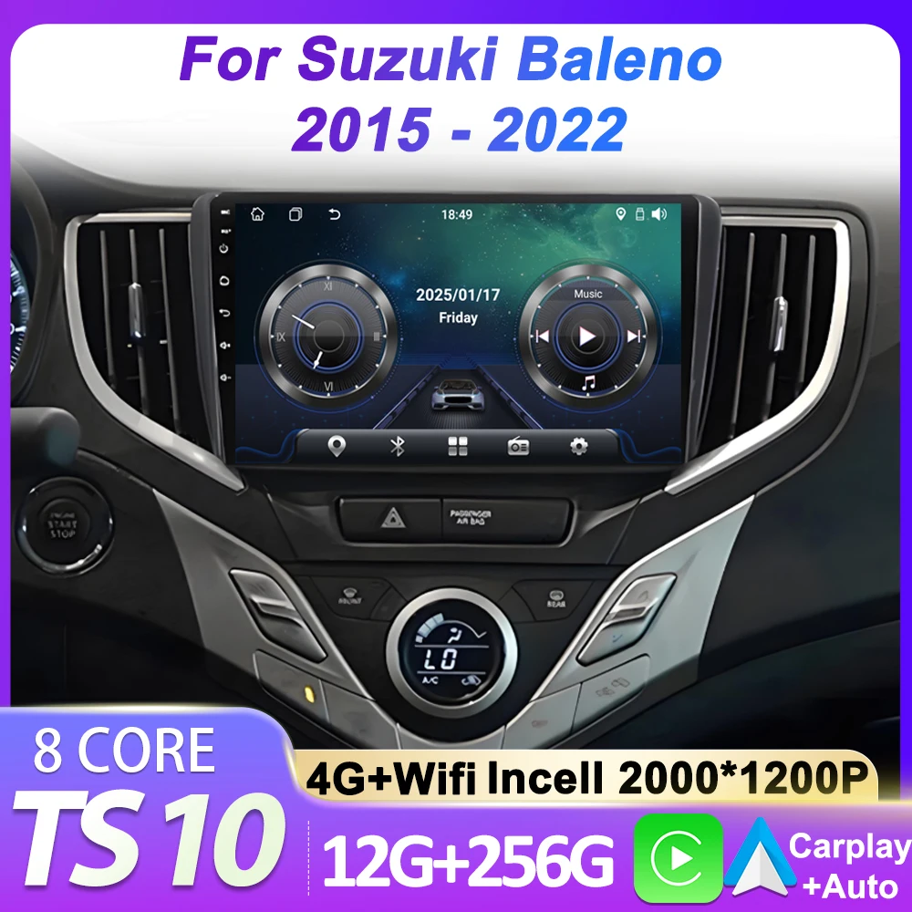 

Stereo Head Unit 2din Car Android For Suzuki Baleno 2015 - 2022 Mirror Link Intelligent Car Systems 5G wifi DSP No 2din DVD