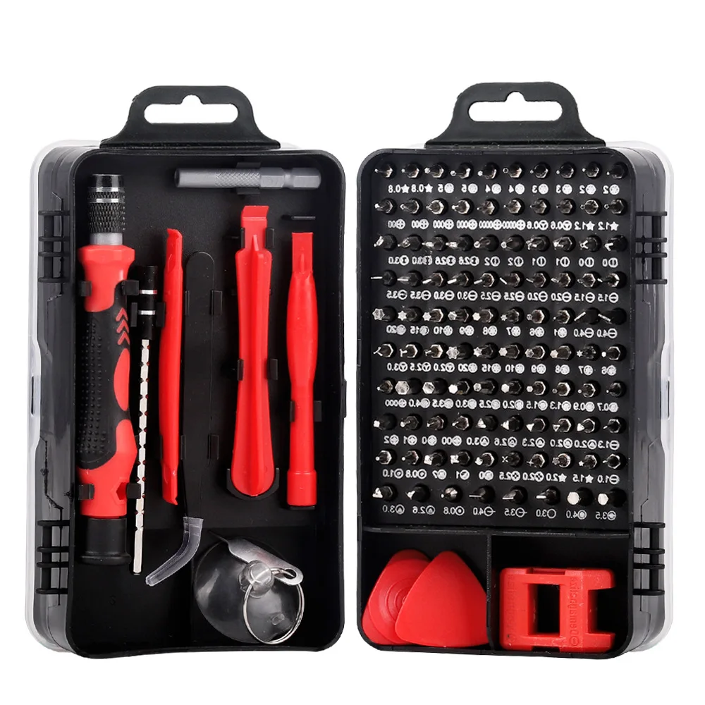 Versatile Simplicity 115 in 1 25mm Hand Tool Magnetic Precision Screwdriver Set PC Phone Electronics Repair Full Tool Kit Set