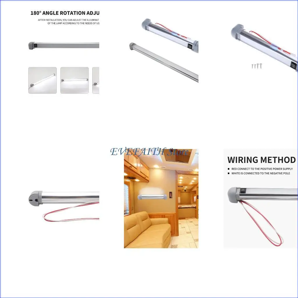 شريط مصباح LED 124B للشاحنة 150 LUMEN 12V-24V Light Bar 9/18in Light Bar مع مسامير