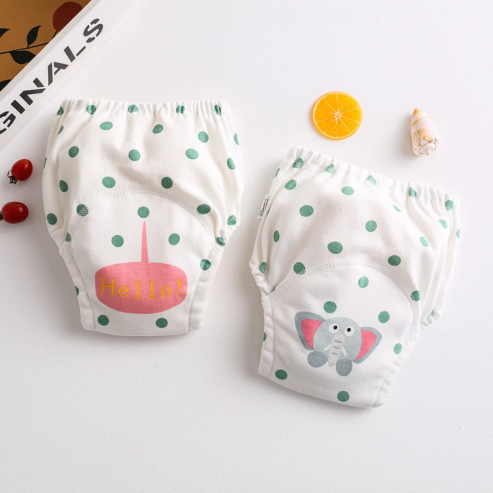 Cotton Baby Training Pants for Kids Diaper Waterproof Underwear Infant Panties Washable Boys Girl Cloth Diapers Reusable Nappies