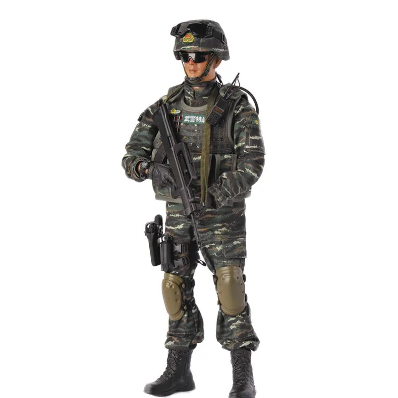 

12-inch Chinese Special Forces Soldier Anime Figure Movable Clothes Retool Boys Peace Mission Military Boys Action Figure