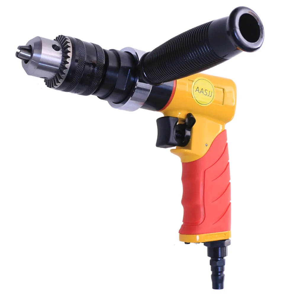 AT-4141  Pneumatic Pistol Drill 3/8 Low Speed Drill Forward & Reverse Air Drill Pneumatic Drill Clamp Capacity 1.5-13mm