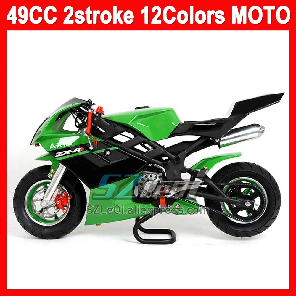 2023 49CC 50CC 2 Stroke Gasoline Motorcycle Racing Dirt MOTO Bike For New Year Birthday Holiday Festival Party Gifts Motorbike