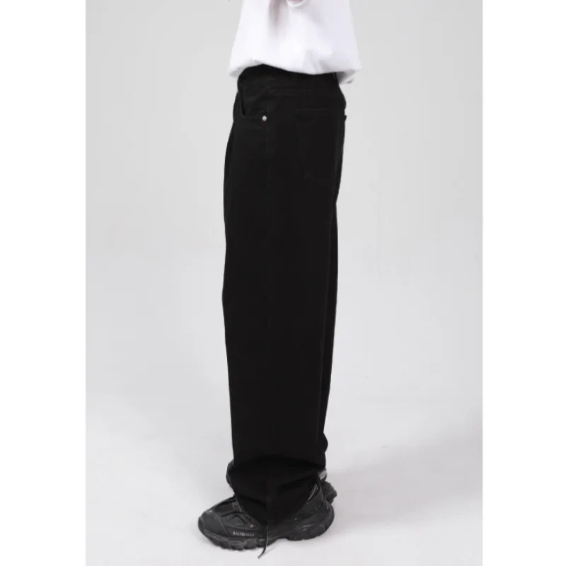 Four season new product Korean version simple basic straight leg casual jeans for men