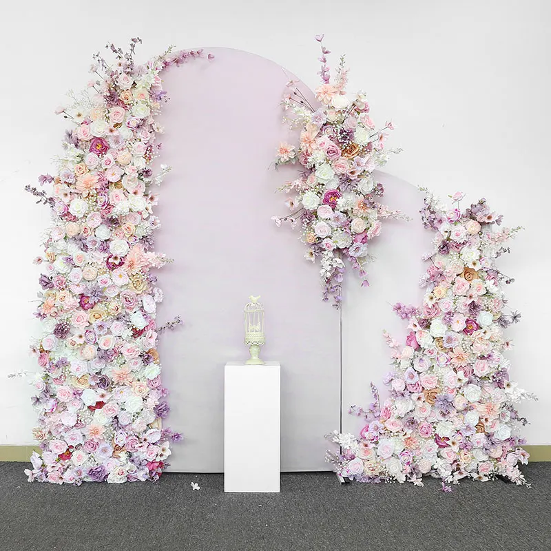 

Decoration Mariage Artificial Pink Purple Flowers Arrangement Wedding Fleurs Artificielles Decoration Mariage Sztuczne Kwiaty