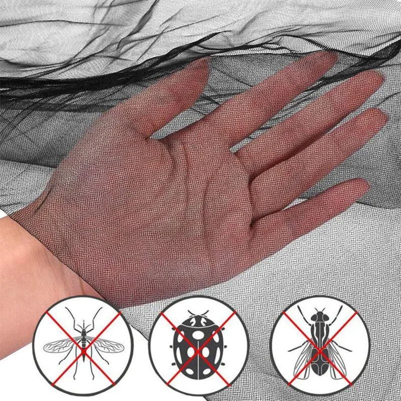 190x210x240cm Mosquito Net Outdoor Home Bed Prevent Insect Cover Repellent Mesh Ceiling Net Square Grace White Canopy Net Decor