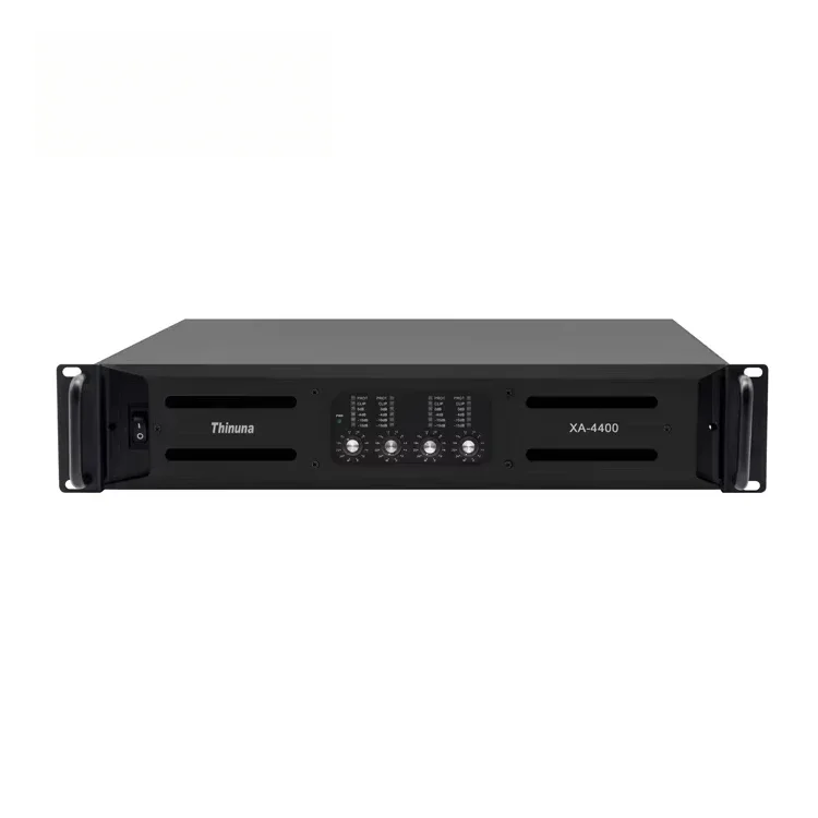

Thinuna XA-4400 Professional Audio Sound System Class AB Power Amplifier 4 Channel 400W 8 Ohms Professional Power Amplifier 2U