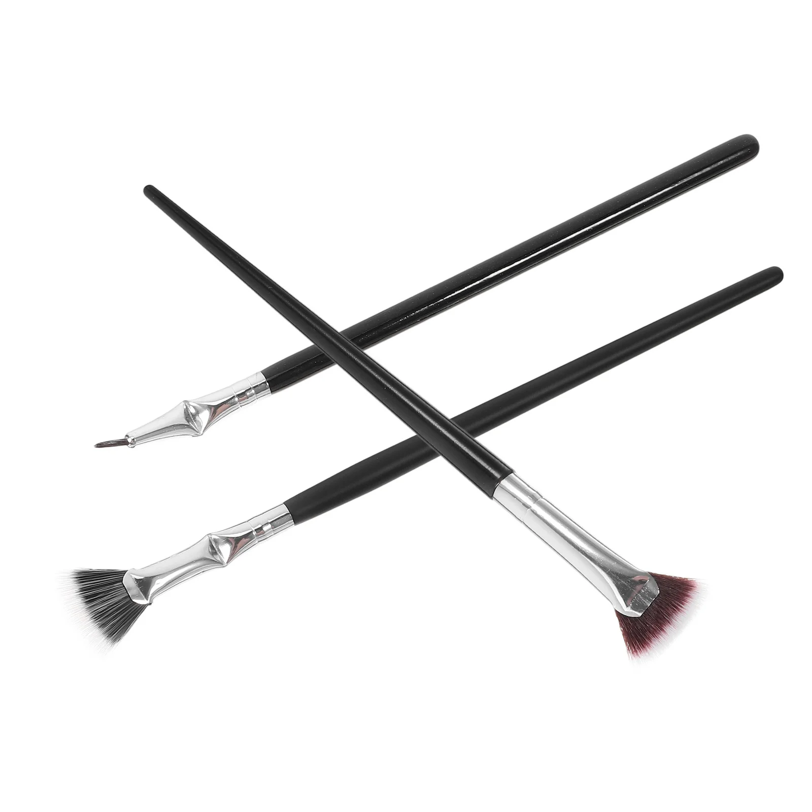 1 set Opvouwbare Hoek Geschulpte Lash Brush Precisie Waaiervorm Clump-Gratis Scheiding Voor Wimper Extensions Mascara Wand Tool