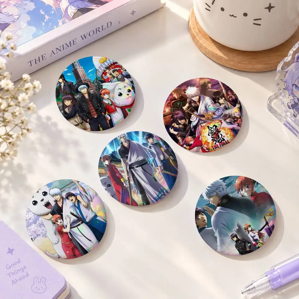 Anim-e Gintam-a Fashion Button Badge Pin Set Cool Anime Game Cartoon Music Design Brooch For Backpack Clothes