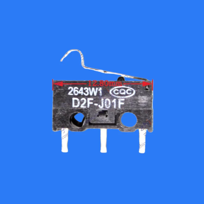 50pcs/micro switch D2F-J01FL3 with handle silver contact Microsoft Logitech mouse switch
