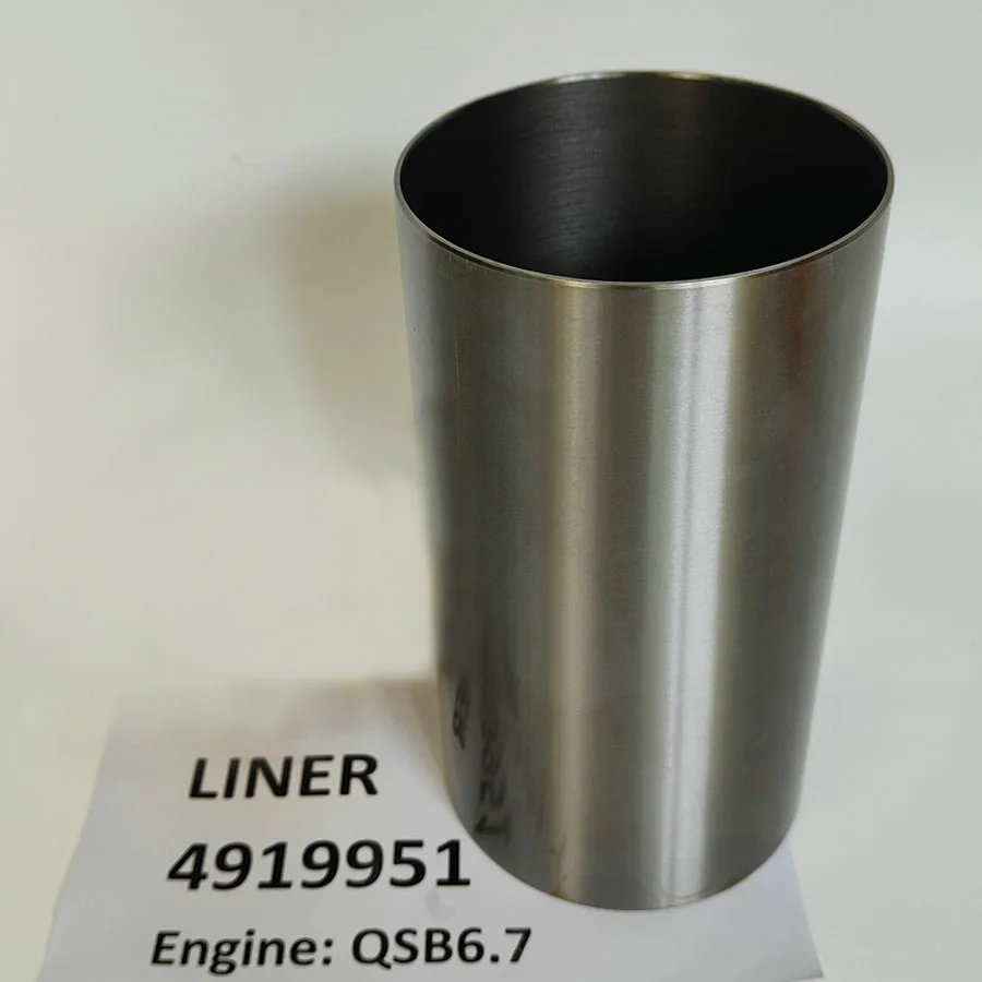 

Diesel engine cylinder liner 4919951 3904167 for excavator PC200-8 wheel loader WA380-6 engine SAA6D107 QSB6.7 6754-29-2010