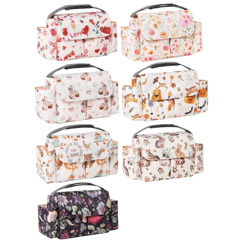 Multifunctional Baby Diaper Bag Large Storage Stylish Maternity Bag Travel Organiser Case for Strollers Prams