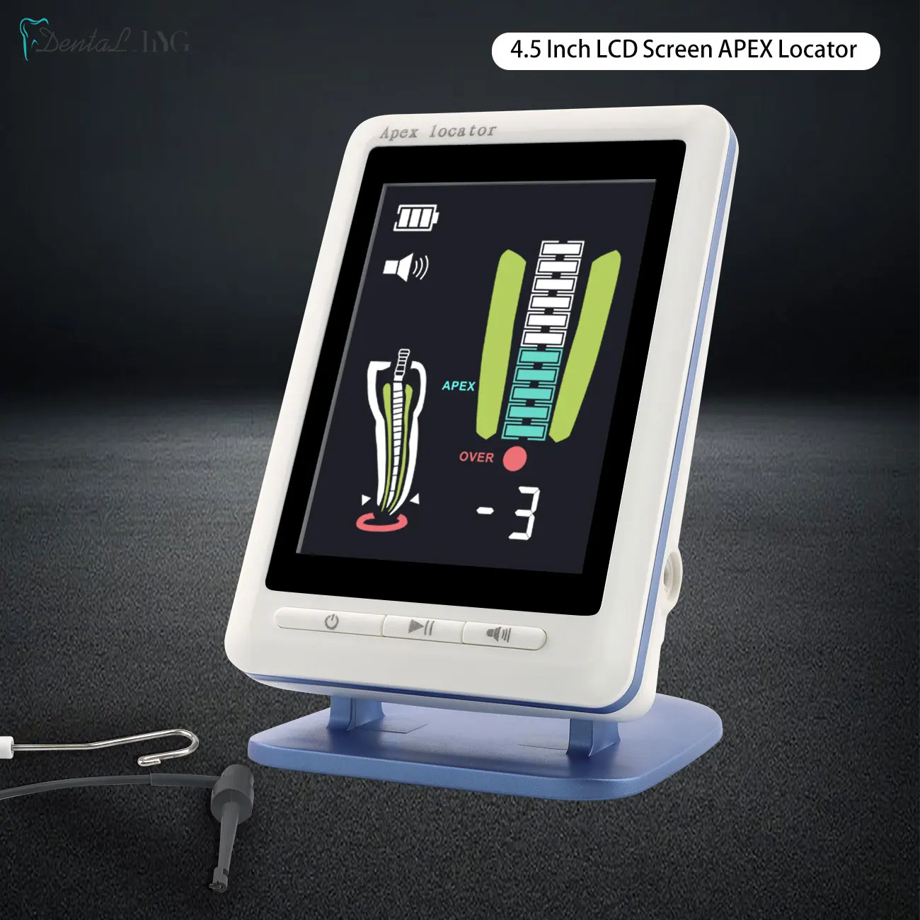 Dental Endodontic Locator Apex Measuring Instrument 4.5 Inch LCD Screen Products Dentist Clinics Equipments