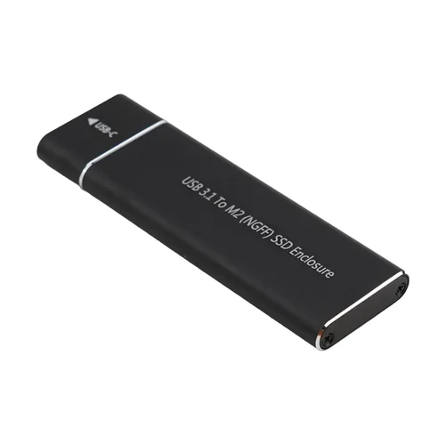 솔리드 스테이트 금속 휴대용 하드 드라이브 인클로저, M.2 SSD 케이스, USB 3.1, M.2 NGFF SSD 인클로저, 외부 케이스용 SSD 케이스 