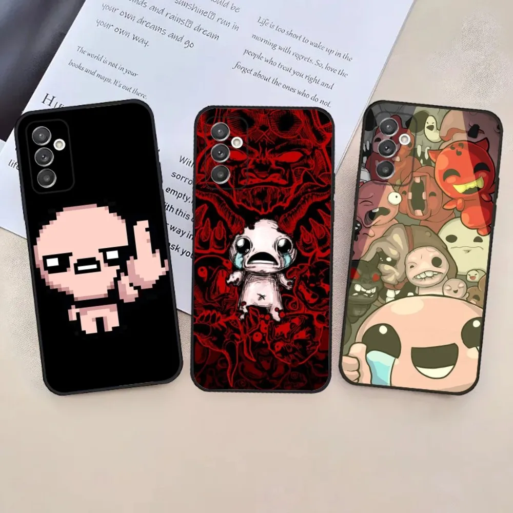 The Binding of Isaac Fanart Phone Case For Samsung S24,23,22,30,21,10,9,Ultra,Plus,Lite,FE,5G Black Soft Case