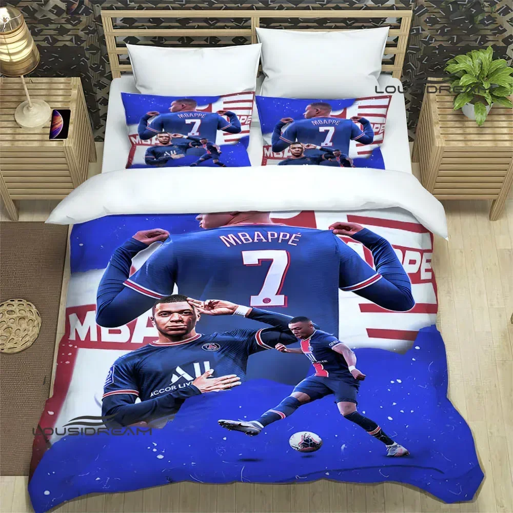 3D K-Kylian-Mbappé print Bedding Sets exquisite bed supplies set duvet cover bed comforter set bedding set luxury birthday gift